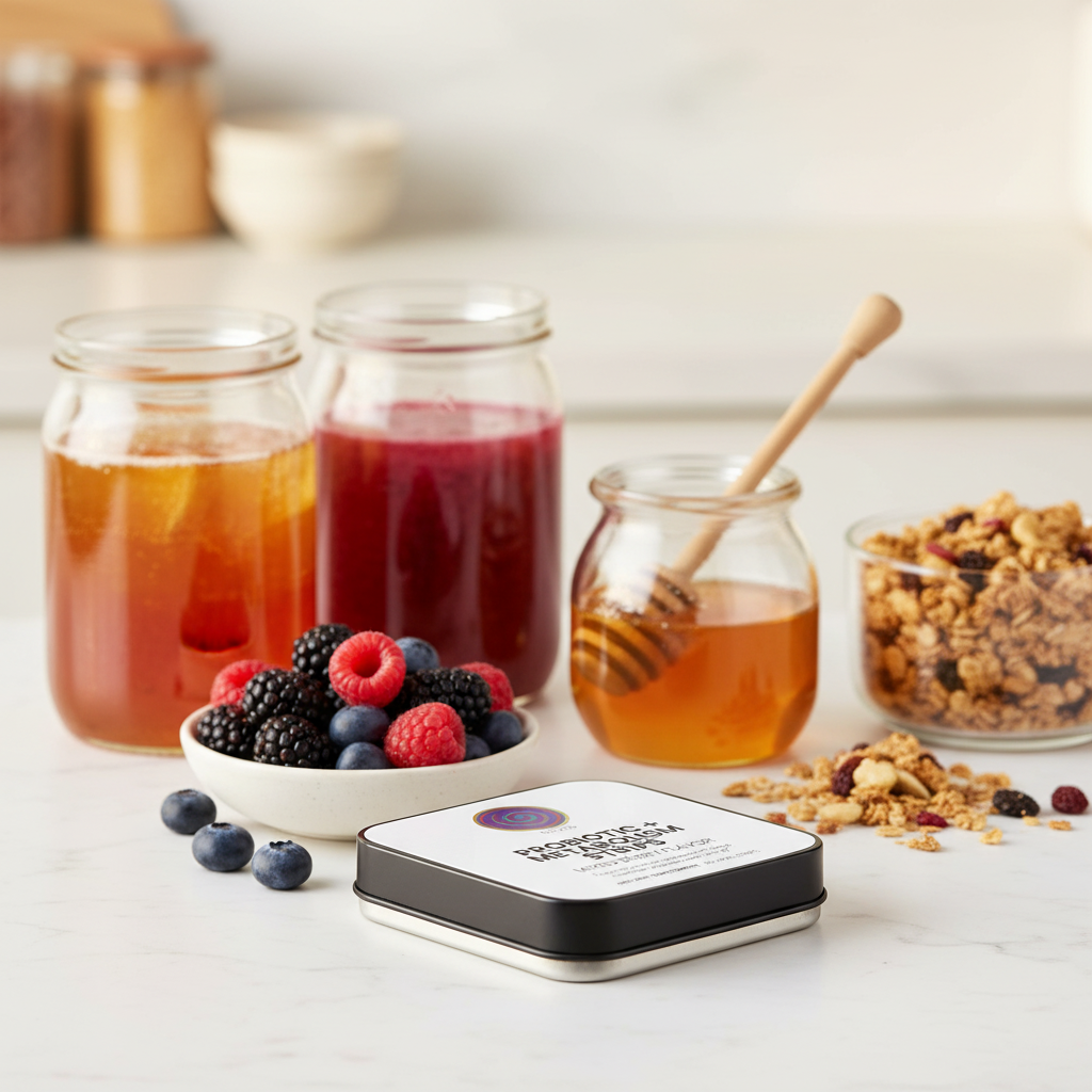 Front tin — kombucha & berries