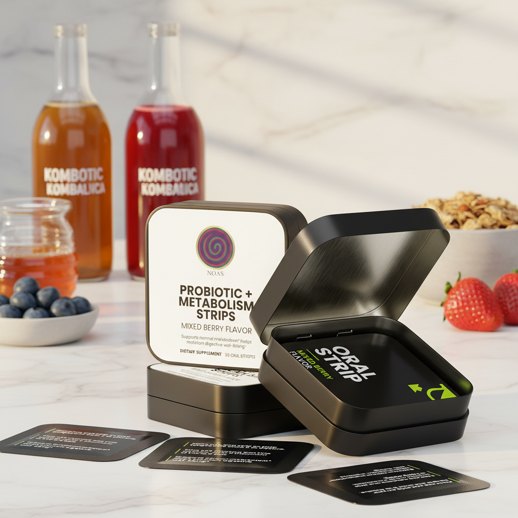 Open tin — kombucha & berries