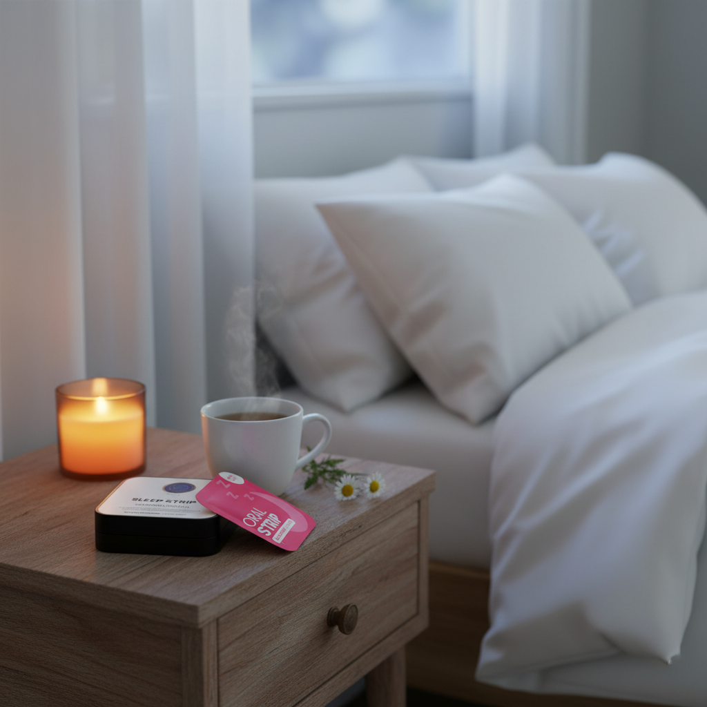 Tin and packet — nightstand